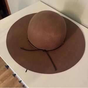Scala Classic Brown Wide-Brim Hat
